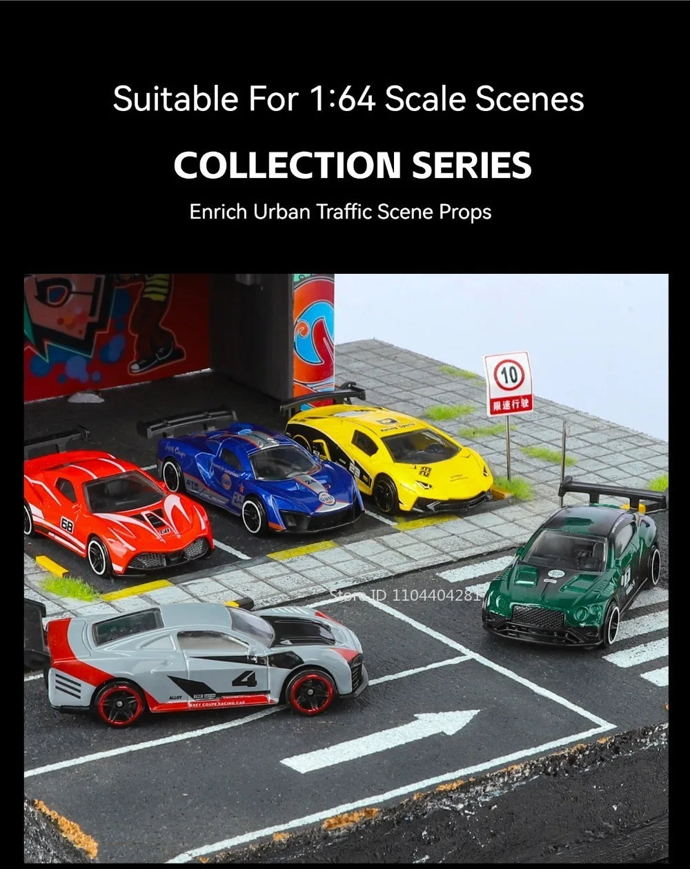 Sports Car Series Alloy Diecast Toys 1:64 Set