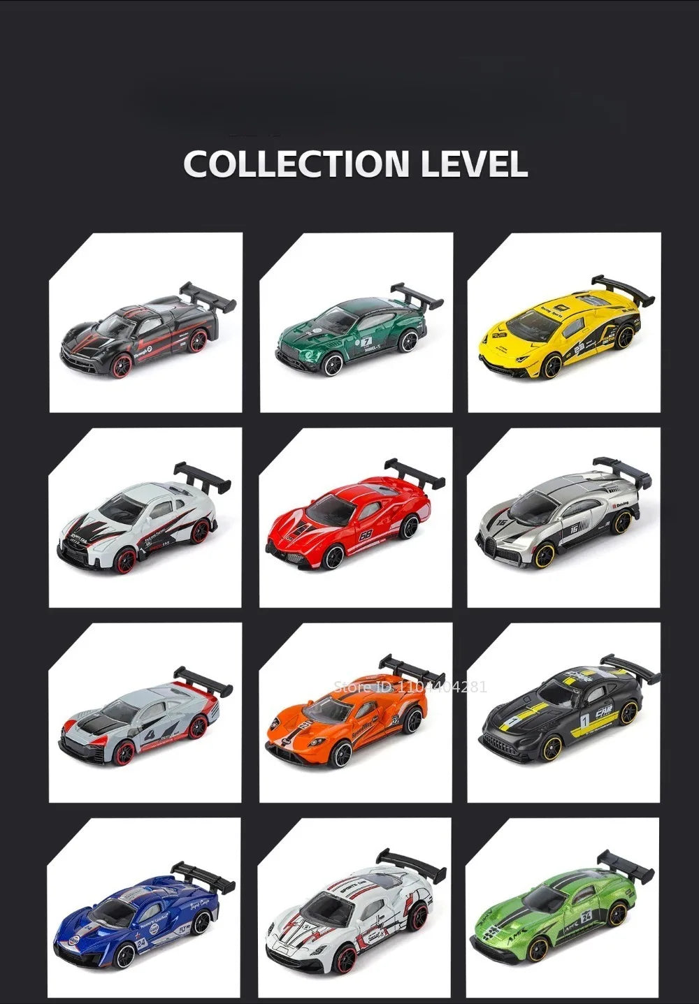 Sports Car Series Alloy Diecast Toys 1:64 Set