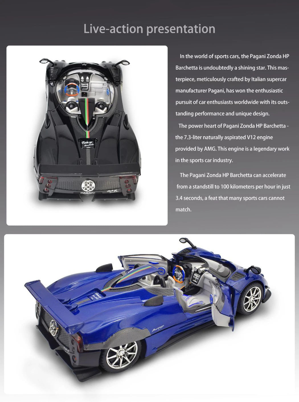 Pagani Zonda HP Barchetta 1:24