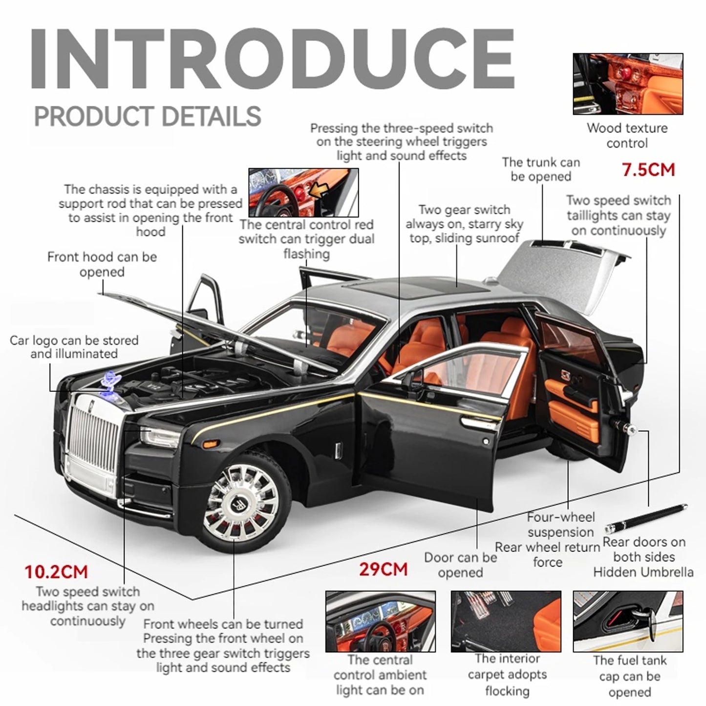 Pro Rolls-Royce Phantom 1:18