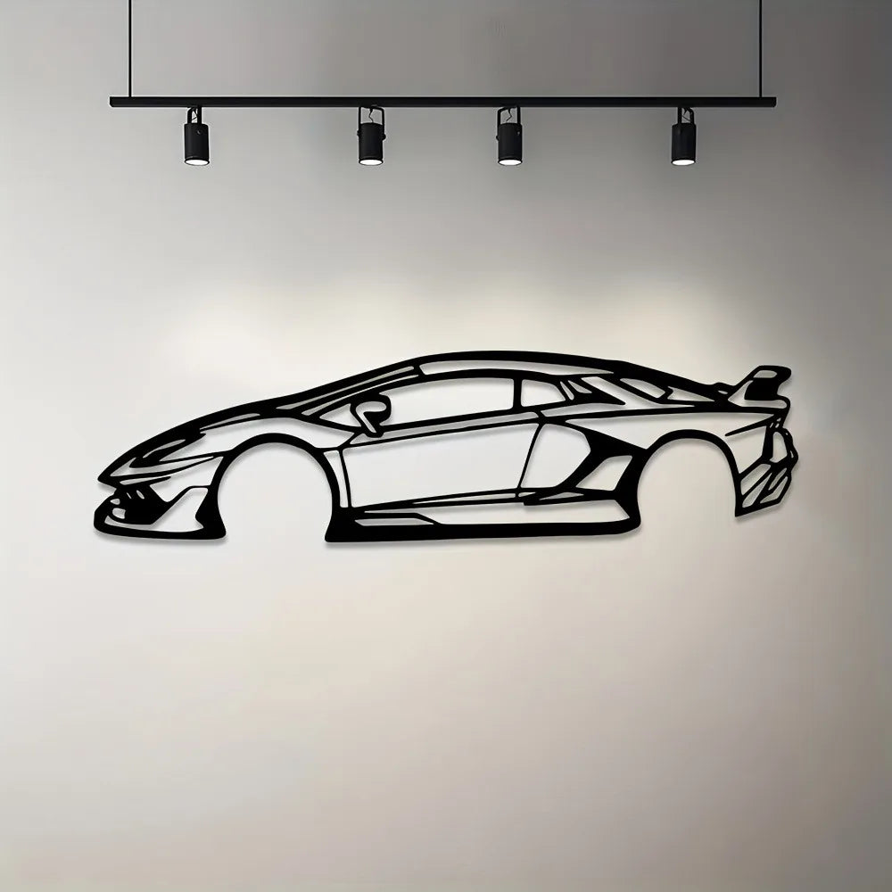 Border Metal Line Sports Car Wall Decoration