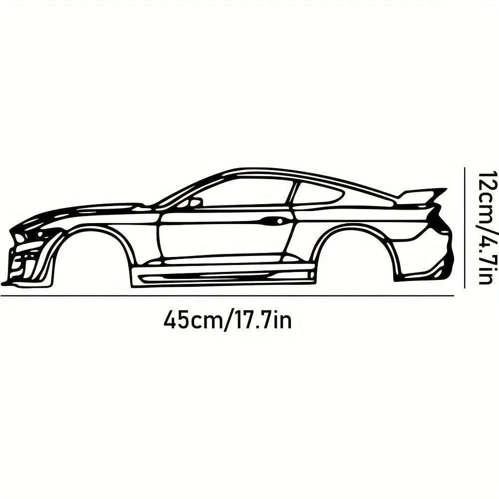 Border Metal Line Sports Car Wall Decoration