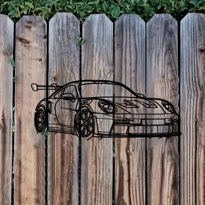 1pc for Supercar Metal Wall Art - 15.75" x 6.32" Dynamic Racing Car Outline Sculpture