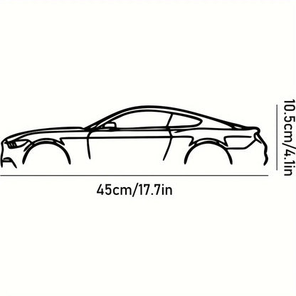Border Metal Line Sports Car Wall Decoration