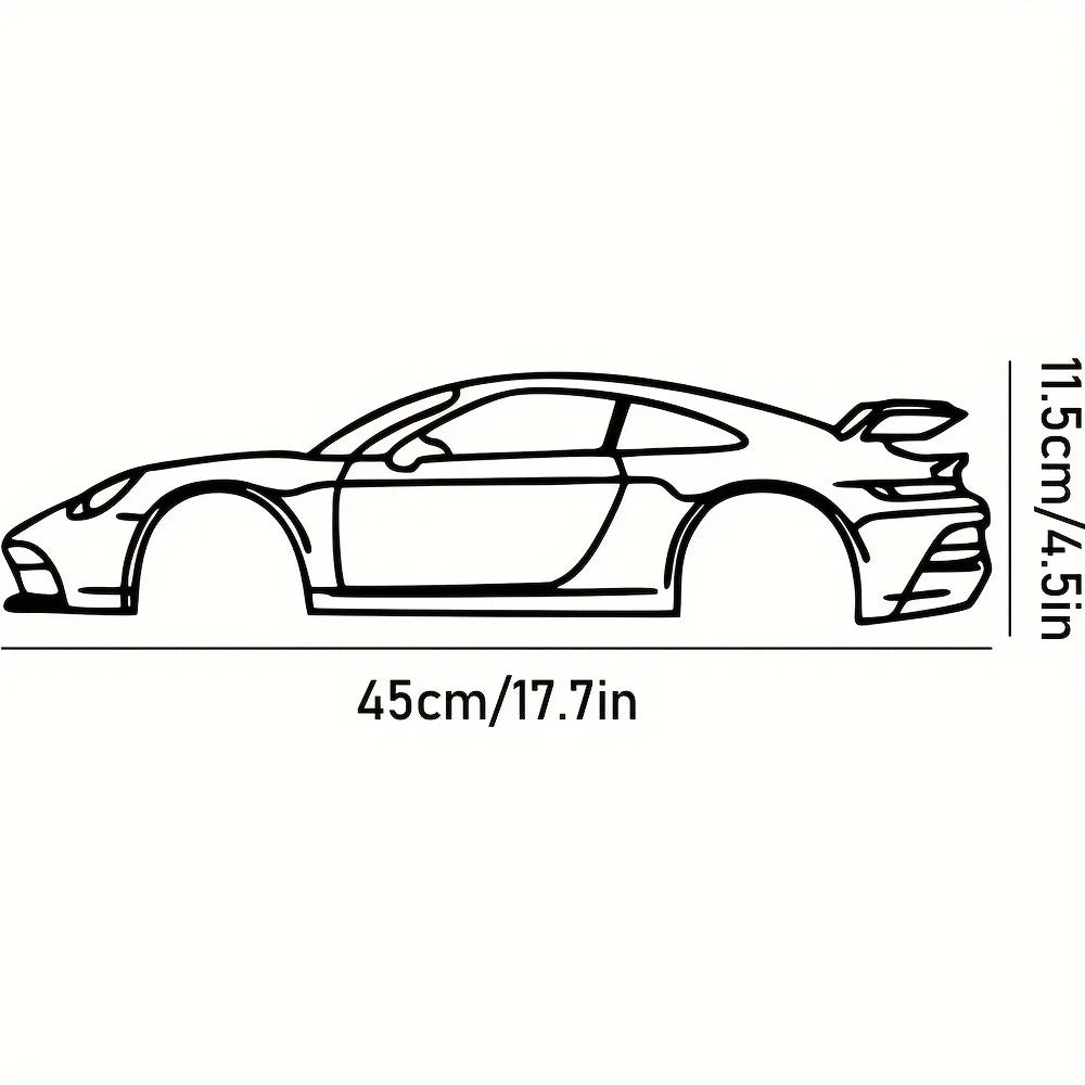Border Metal Line Sports Car Wall Decoration