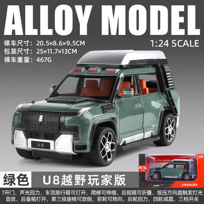 BYD LOOK UPAT U8 U9 ideal L9 AITO M7 M8 M9 SUV 1:24