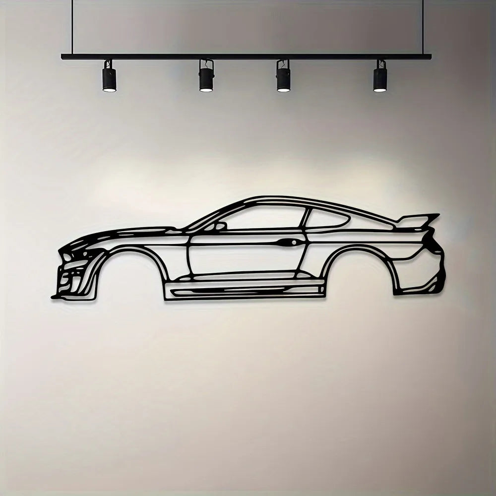 Border Metal Line Sports Car Wall Decoration