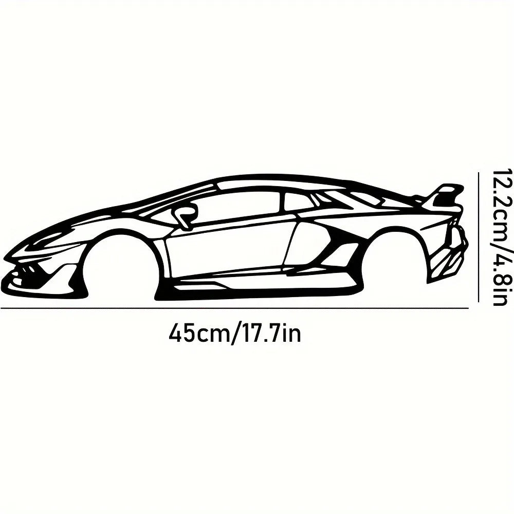 Border Metal Line Sports Car Wall Decoration