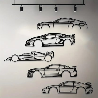 Border Metal Line Sports Car Wall Decoration