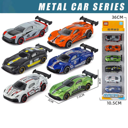 Sports Car Series Alloy Diecast Toys 1:64 Set