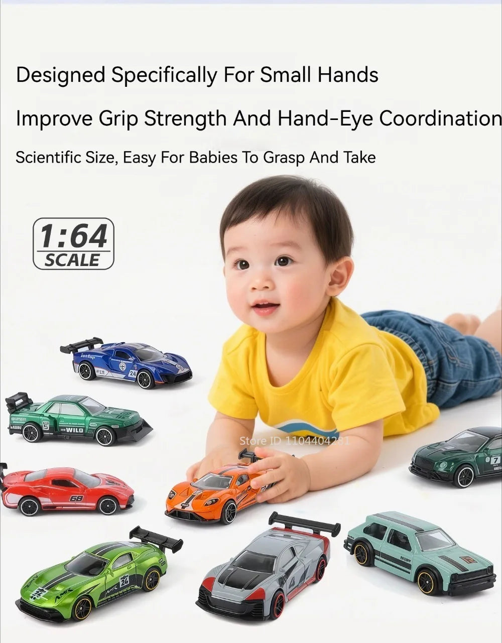 Sports Car Series Alloy Diecast Toys 1:64 Set